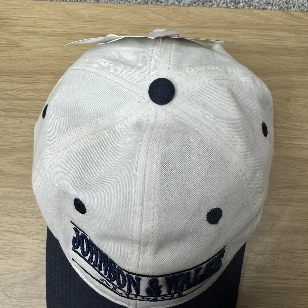 VTG 90s‎ Johnson & Wales University Hat Strap Back 3 Bar Adjustable Alumni New